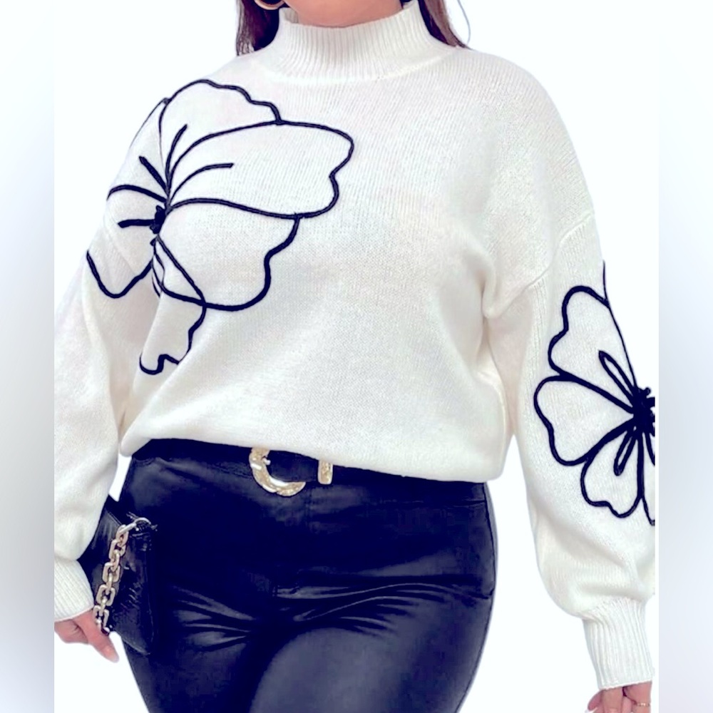 NWOT FLOWER BOMB SWEATER